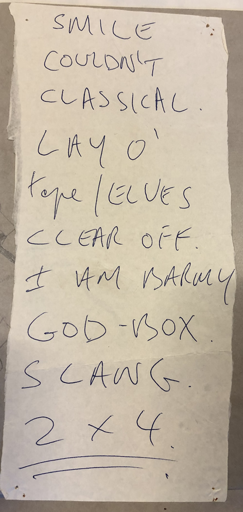 setlist